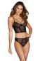 Preview: Spitzen-Set DR12163 schwarz