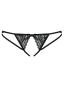 Preview: Picantina Crotchless Thong schwarz
