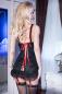 Preview: Babydoll CR3490 schwarz/rot