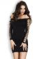 Preview: Nahtloses Minikleid CR3608 schwarz