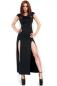 Preview: Langes Kleid CR3858 schwarz