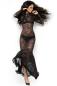 Preview: Langes Spitzenkleid CR4049 schwarz