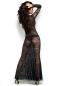 Preview: Langes Spitzenkleid CR4049 schwarz