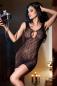 Preview: Nahtloses Netzkleid CR4056 schwarz