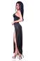 Preview: Langes Kleid CR4164 schwarz