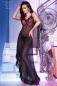 Preview: Langes Kleid CR4251 schwarz/rot