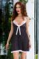 Preview: Babydoll CR4459 schwarz/weiß