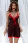 Preview: Babydoll CR4459 schwarz/rot