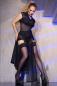 Preview: Kleid mit Kapuze CR4685 schwarz