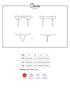 Charms Garter Belt & String schwarz
