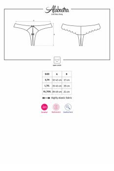 Alabastra Crotchless Thong
