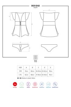 868-BAB-1 Babydoll schwarz