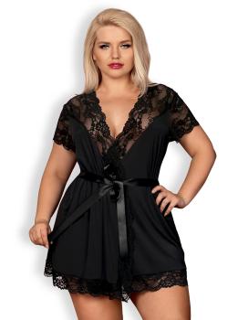 810-PEI-1 Peignoir schwarz