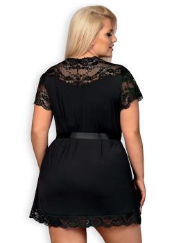 810-PEI-1 Peignoir schwarz