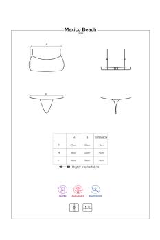 Bikini Mexico Beach neongrün