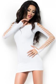 Nahtloses Minikleid CR3608 weiß
