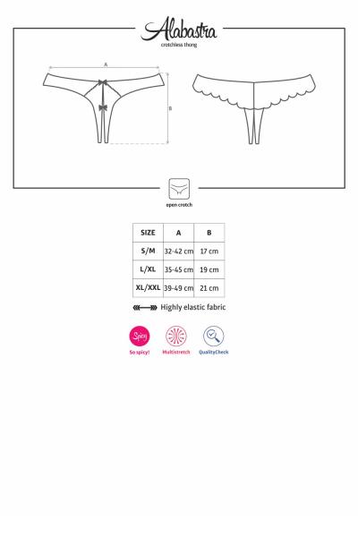 Alabastra Crotchless Thong