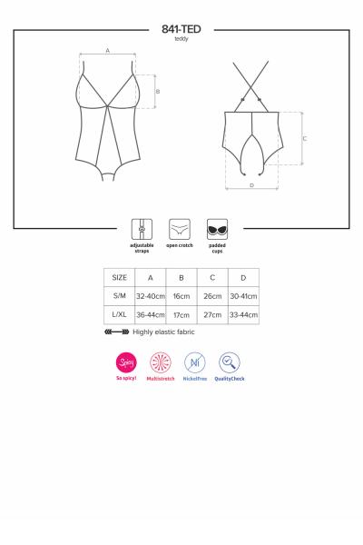 841-TED-1 Teddy schwarz