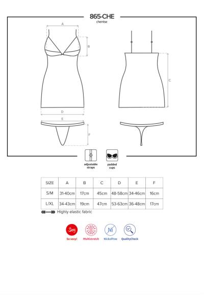 865-CHE-1 Chemise schwarz