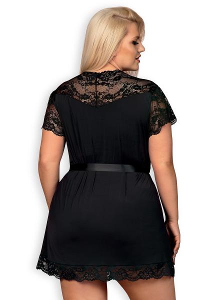 810-PEI-1 Peignoir schwarz